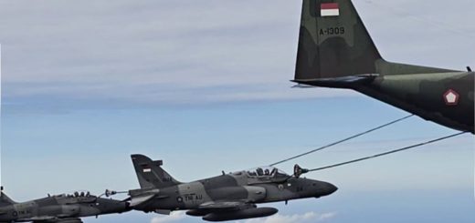 Latihan Air Refueling Hawk Skadron Udara 1