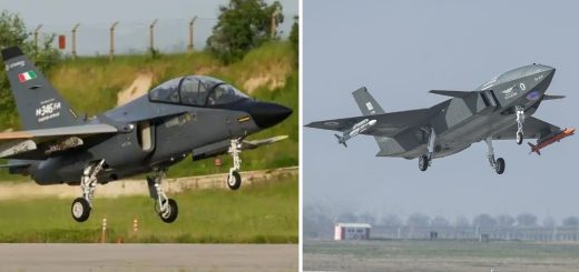 M-346FA kendalikan drone KIZILELMA di udara