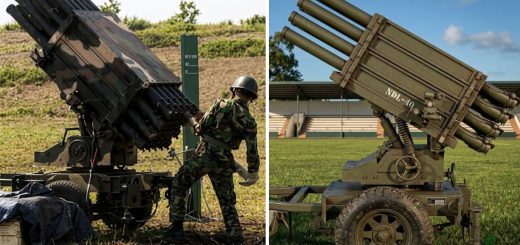 Peluncur roket ganda NDL-40 buatan PTDI _