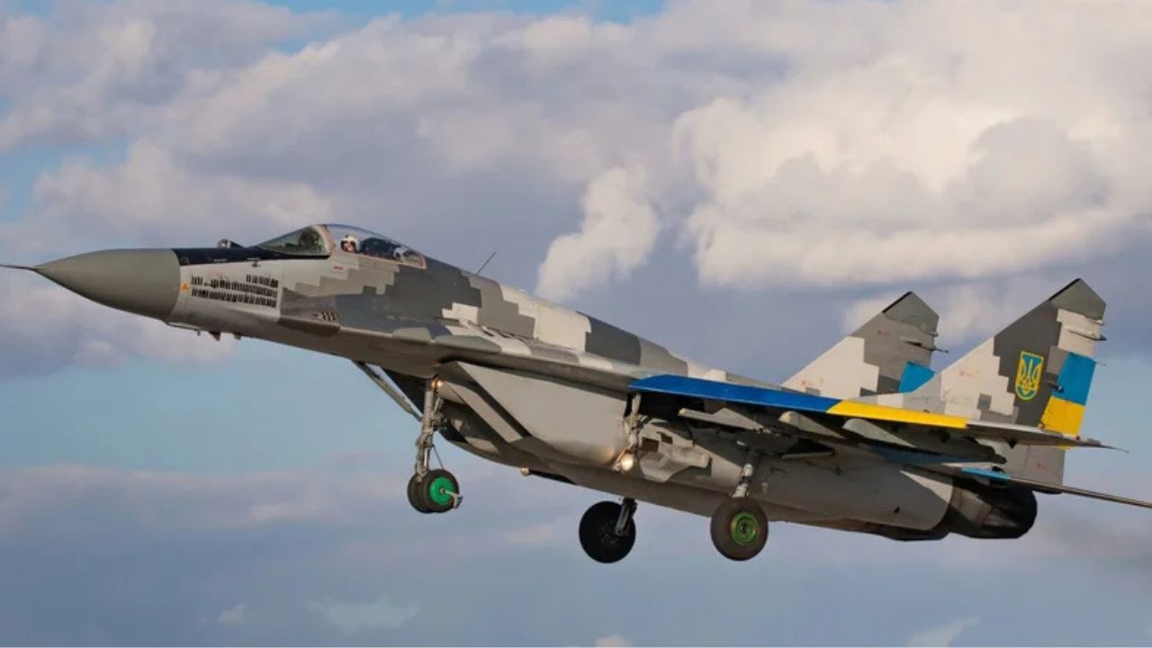 Ukrainian MiG-29 fighter jet