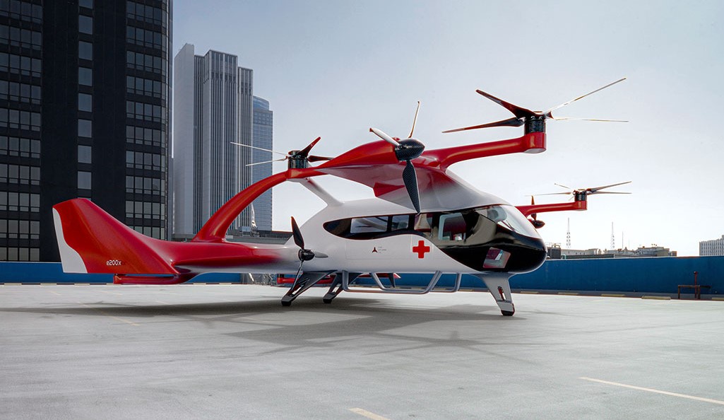 Ambulans udara e200x buatan ePlane Company dari India
