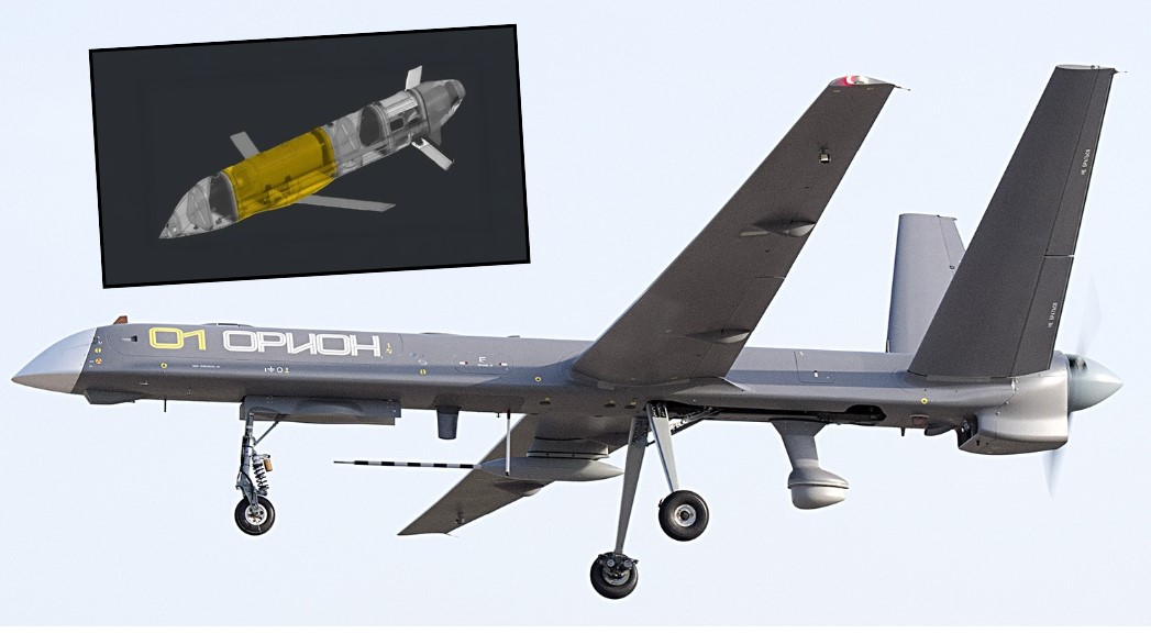 Drone Orion dengan rudal jelajah S8000 Banderol