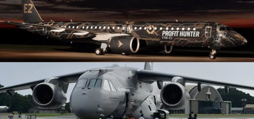 Embraer E195-E2 dan KC-390 _