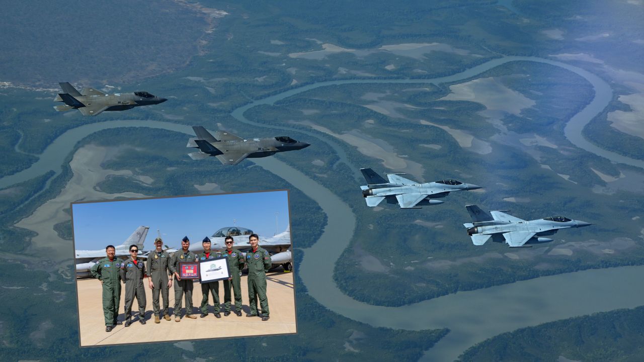 F-35A RAAF terbang bersama KF-16 ROKAF _