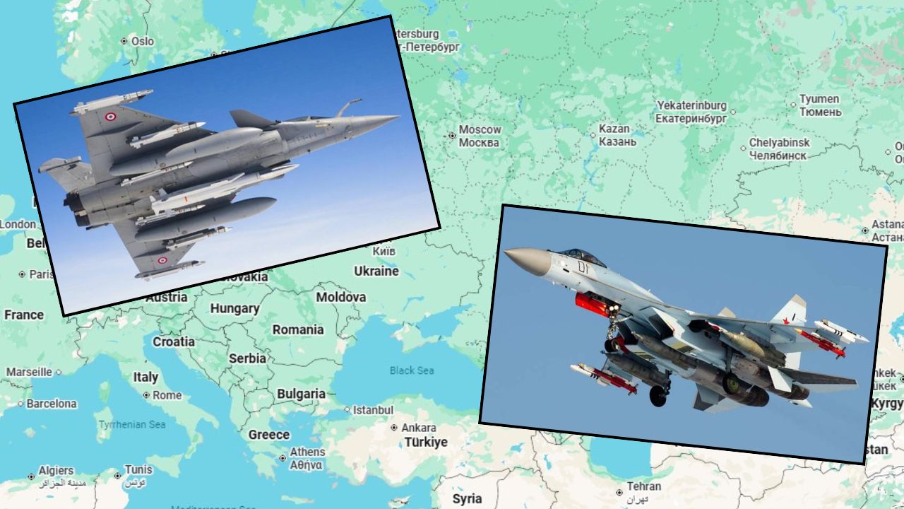 Jet tempur Rafale dan Su-35