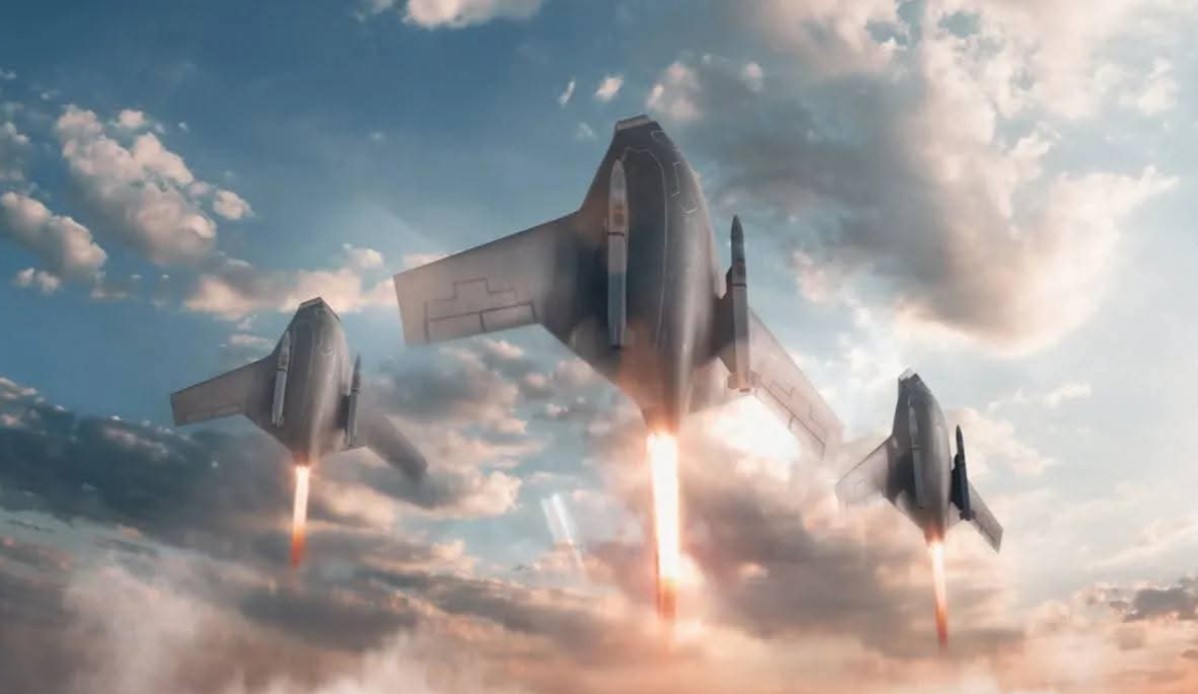 Konsep pesawat serang VTOL dari Shield AI