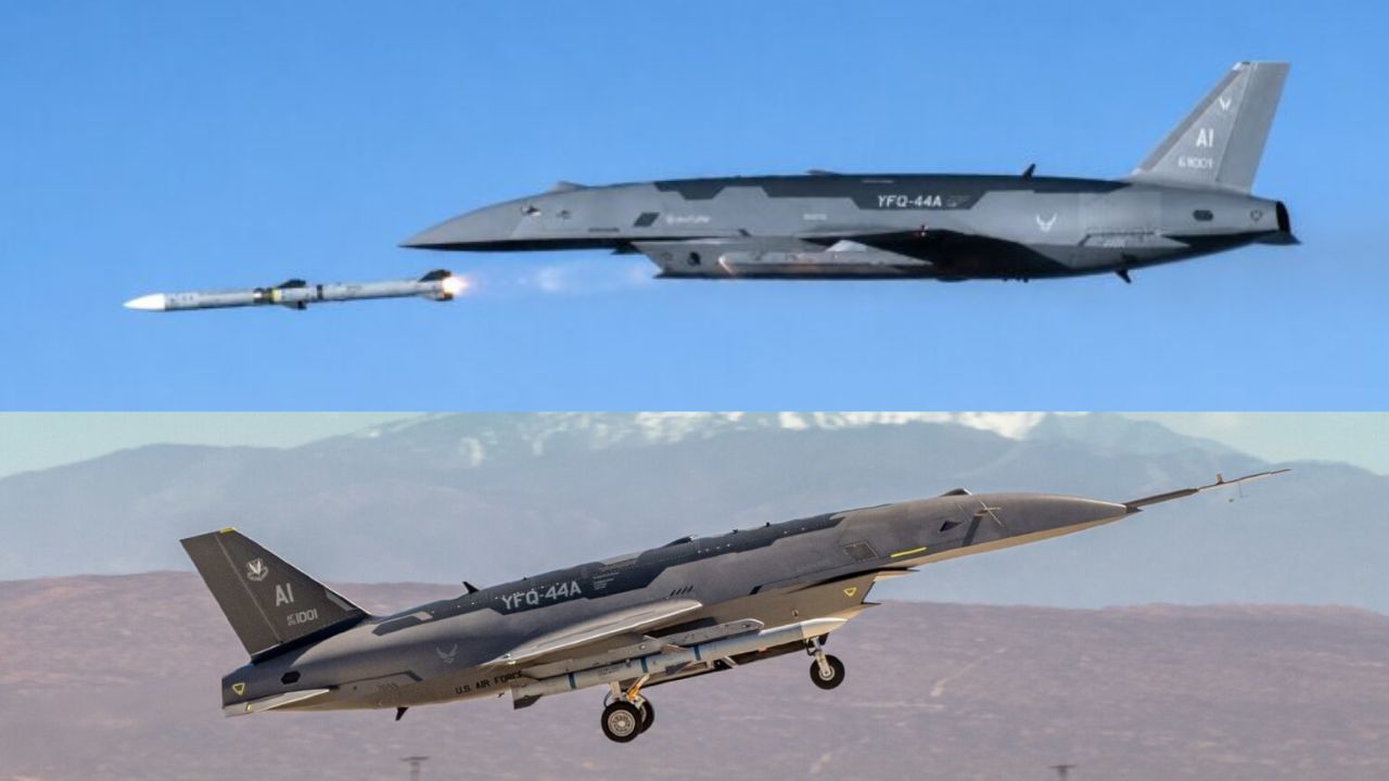Loyal Wingman YFQ-44A meluncurkan rudal AIM-120 AMRAAM