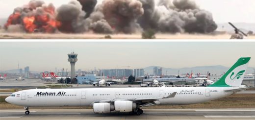 Mahan Air A340 dan pengeboman landasan Bandara Sana'a