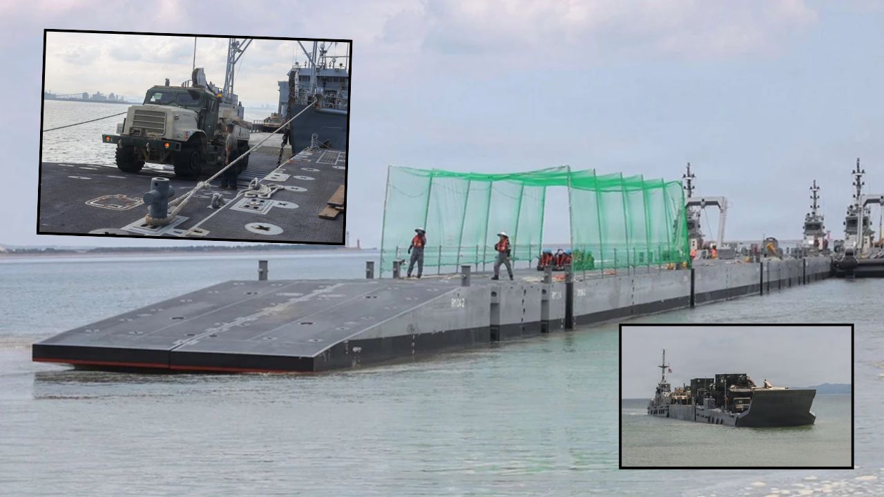 Militer AS dan Korsel daratkan kendaraan dari feri modular