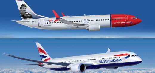 Norwegian and British Airways