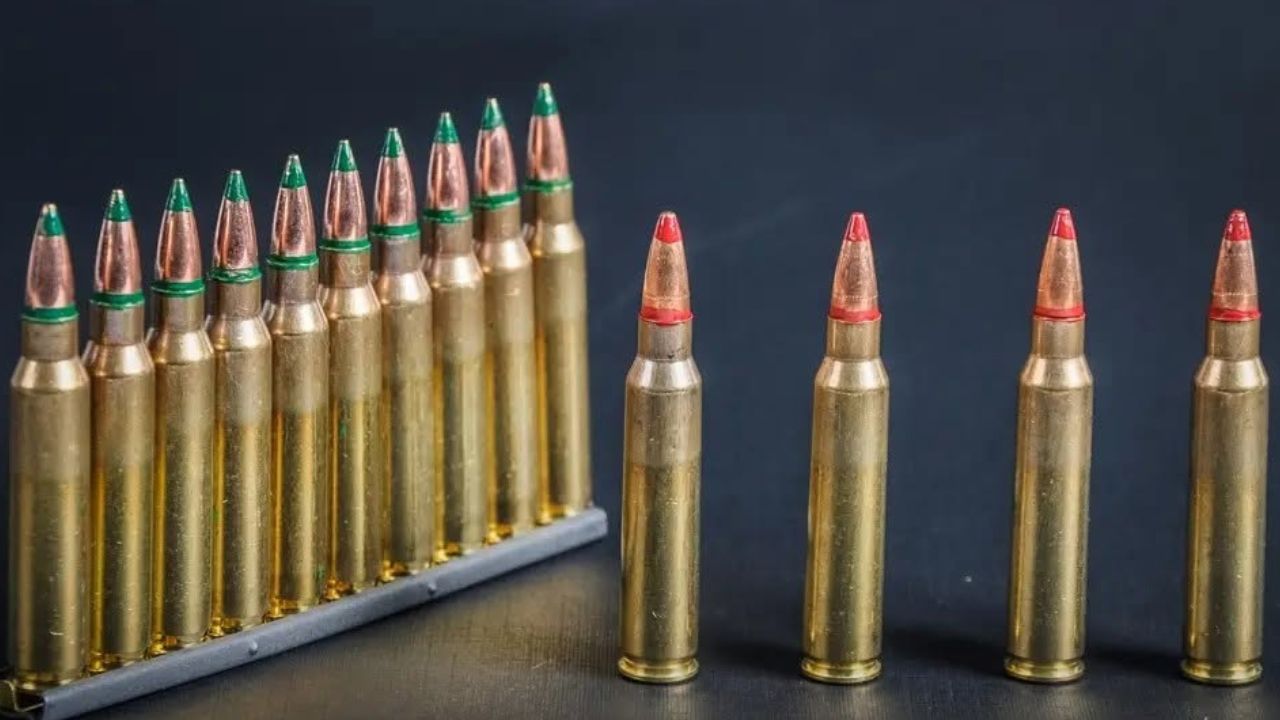 Peluru kaliber 5,56 mm buatan PT Pindad.
