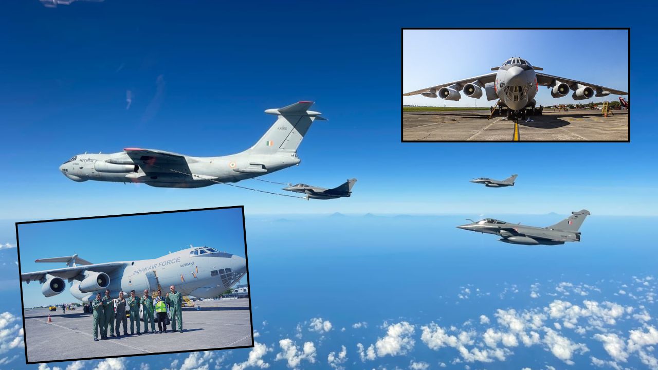 Pesawat tanker Il-78MKI India beroperasi dari Bandara Juanda