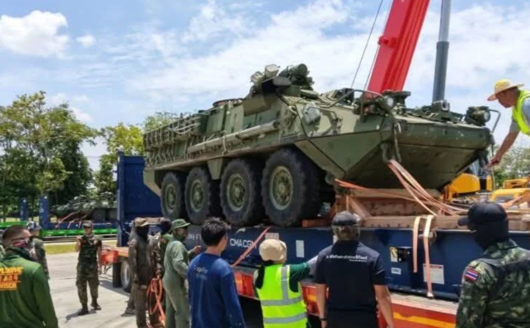 Thailand menerima kendaraan Stryker 8x8 tambahan dari AS