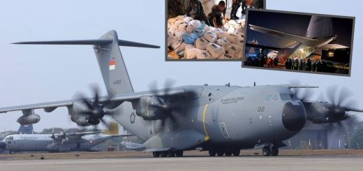 A400M menyalurkan bantuan ke NTT dan Maumere