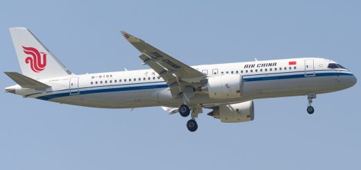 Pesawat jet komersial COMAC C919.