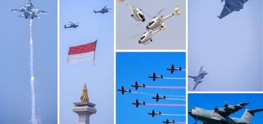Atraksi Udara TNI AU dalam HUT ke-81 RI di Jakarta