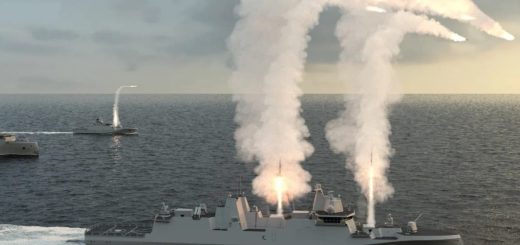 Fregat GMF 140 buatan Rheinmetall, Jerman.