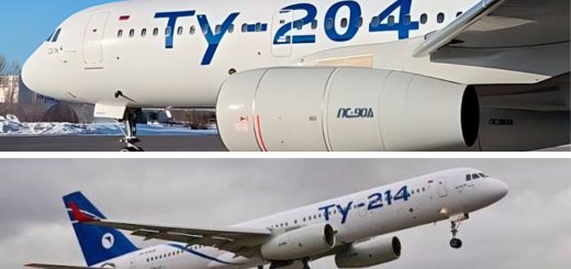 Jet komersial Rusia Tu-204 dan Tu-214