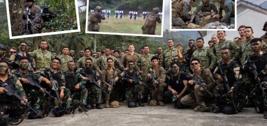 Korps Marinir TNI AL dan USMC latihan perang hutan dan kota di Lampung.
