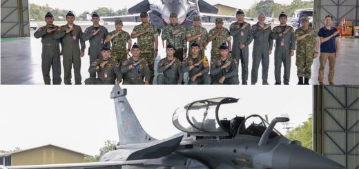 Menhan Sjarie Tinjau Skadron Udara 12 yang mengoperasikan Rafale