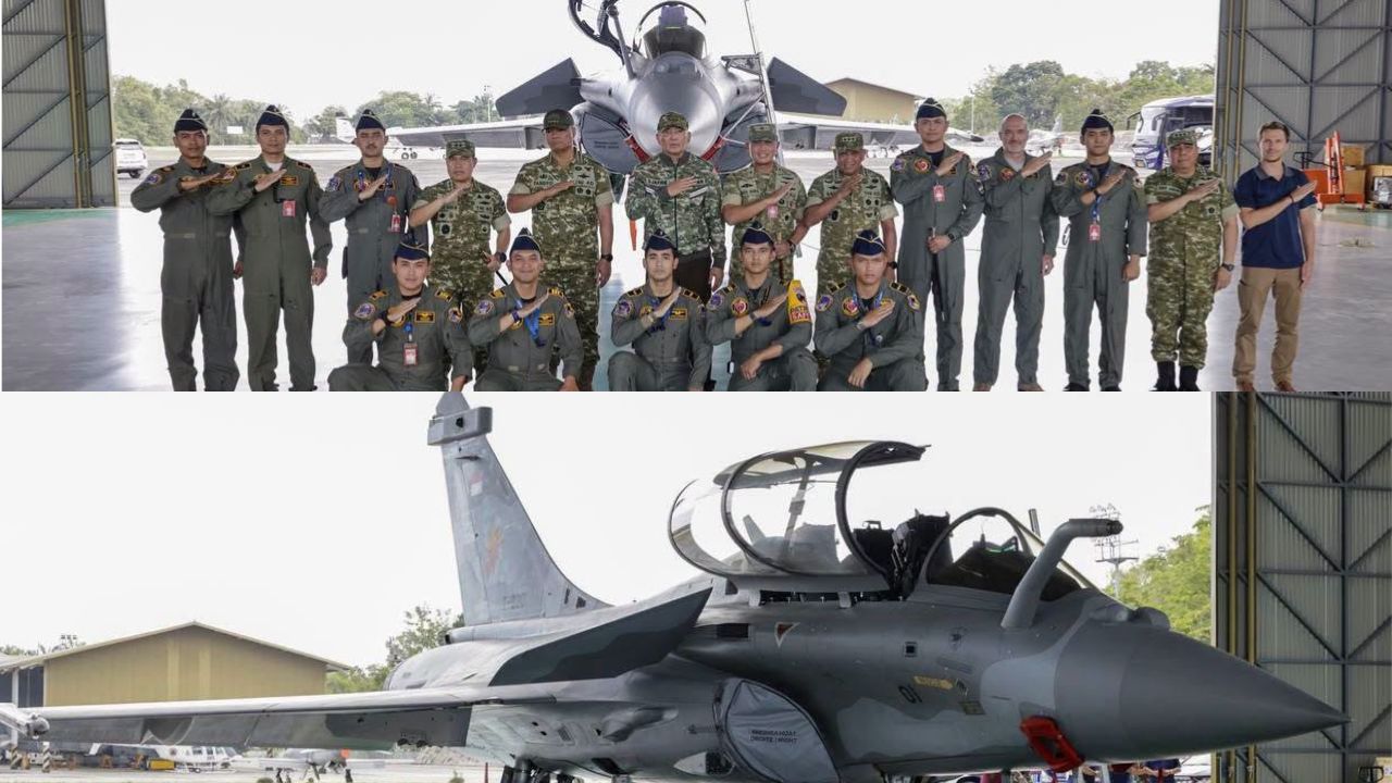 Menhan Sjarie Tinjau Skadron Udara 12 yang mengoperasikan Rafale