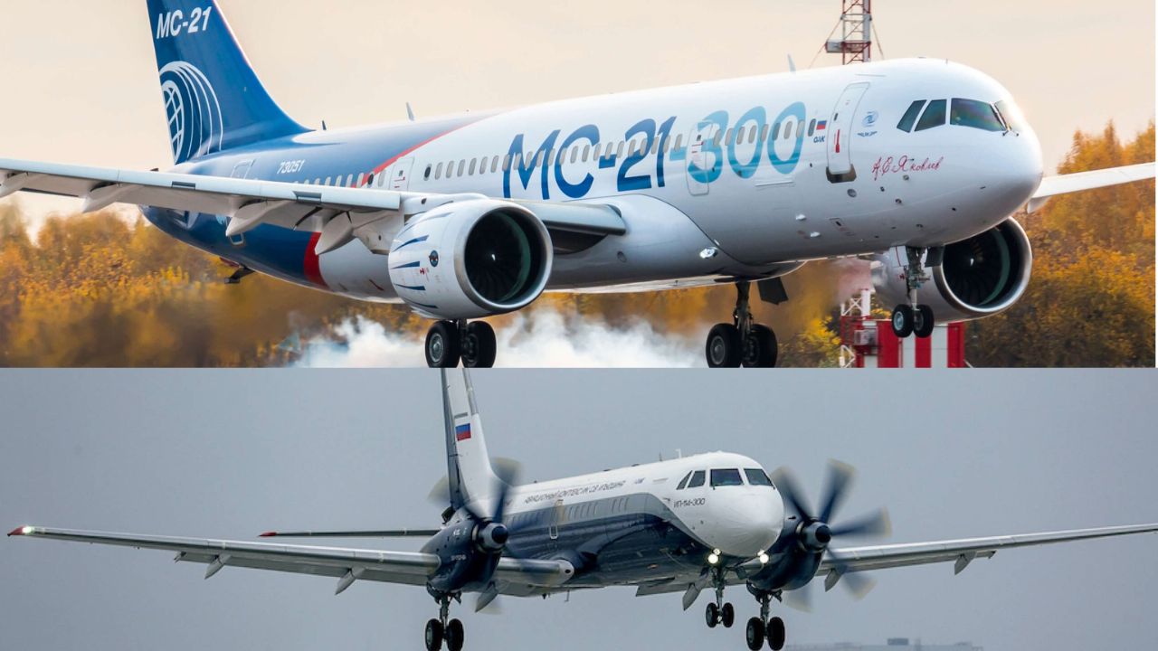 Pesawat MC-21-300 dan Il-114-300 Rusia