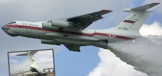 Pesawat pemadam kebakaran terbesar di dunia Il-76P Rusia