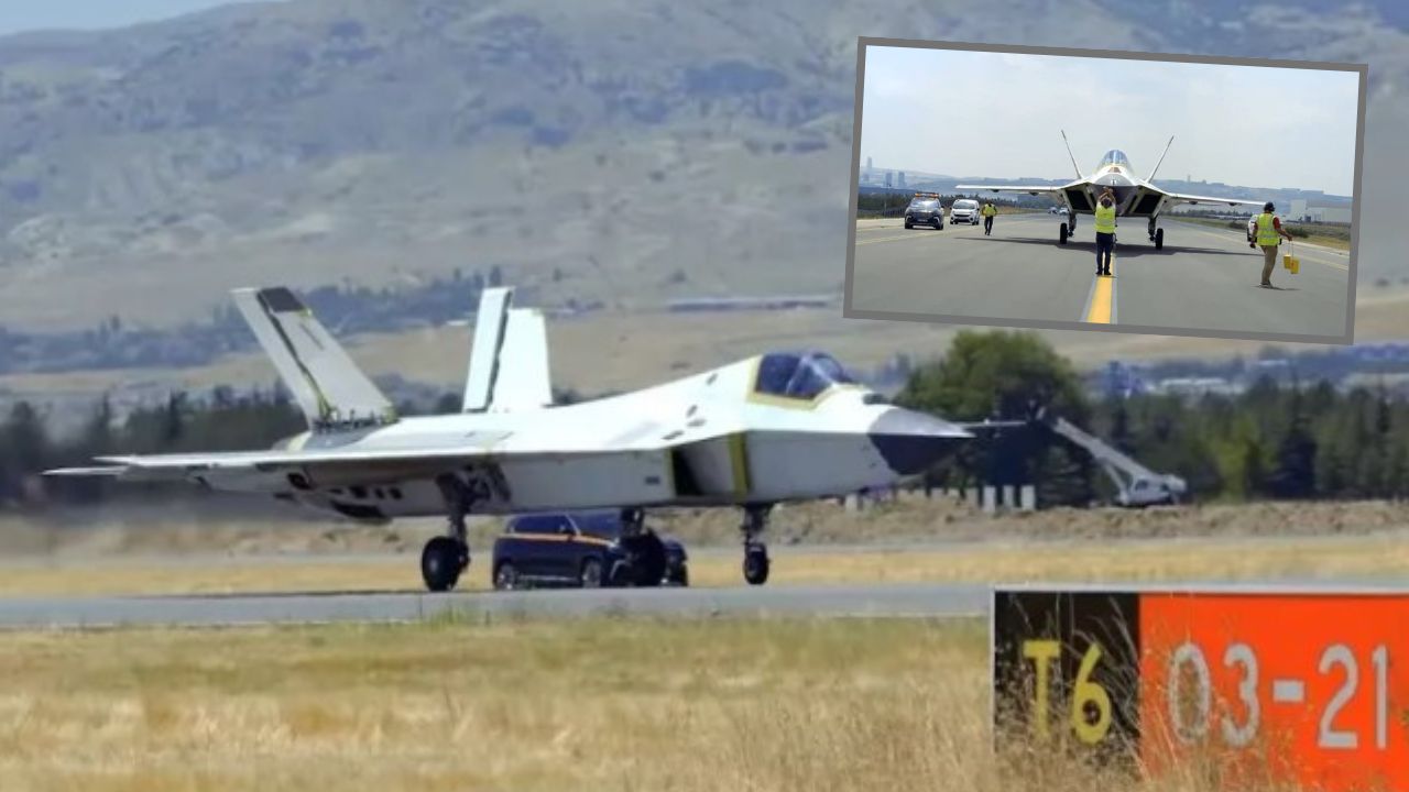 Prototipe KAAN P1 melakukan uji taxiing