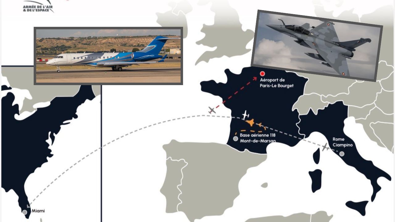 Rafale Prancis selamatkan Global 6000 dari fuel leak di udara
