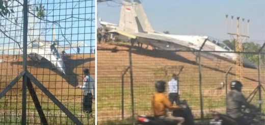 Su-30MK2 mengalami insiden keluar landasan saat pengujian.
