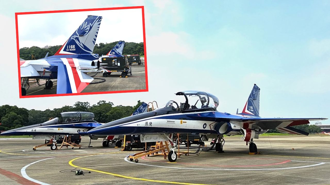 AIDC serahkan dua jet latih T-5 Brave Eagle terakhir kepada ROCAF