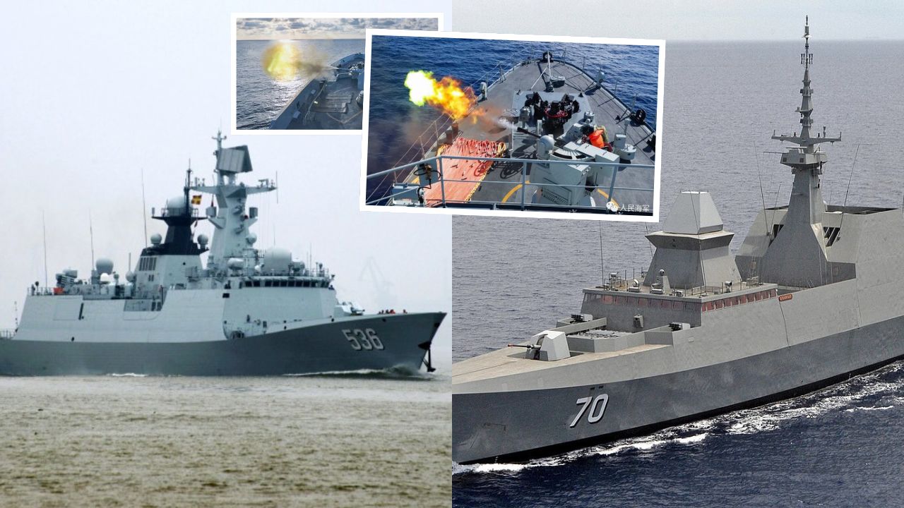 Angkatan Laut China dan Singapura gelar latihan militer bersama