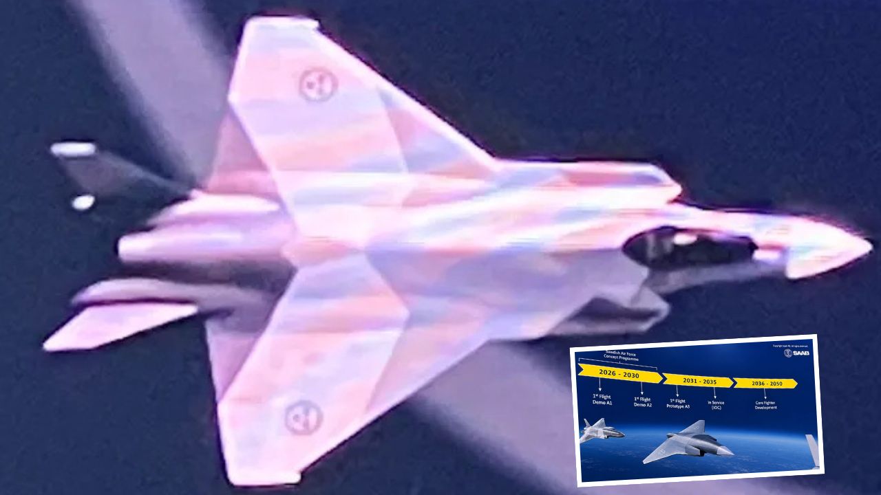 Desain jet tempur generasi kelima Saab Swedia