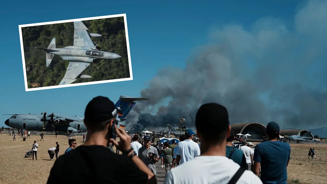 F-4 Phantom II Yunani jatuh saat pertunjukan udara