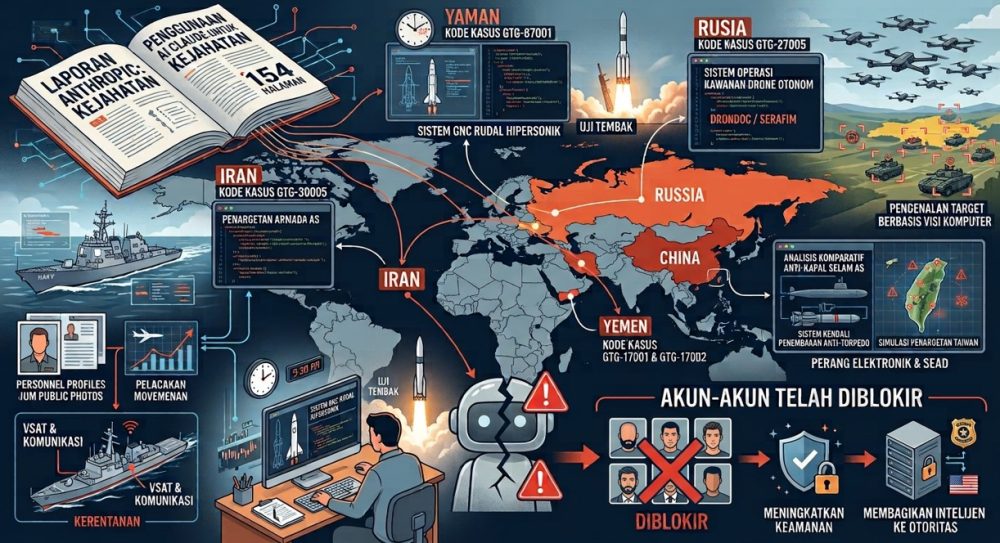 Ilustrasi penggunaan AI Claude untuk operasi militer