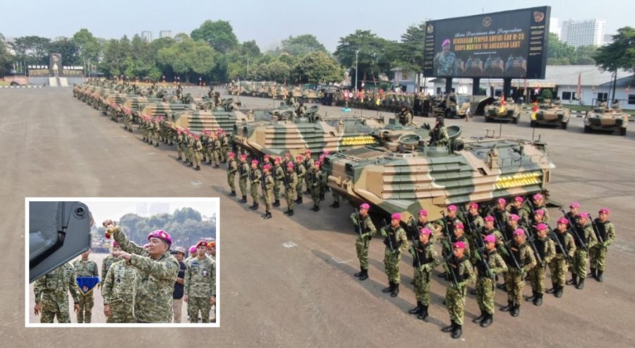 Menhan resmikan kendaraan tempur amfibi AAV M-35 Korps Marinir