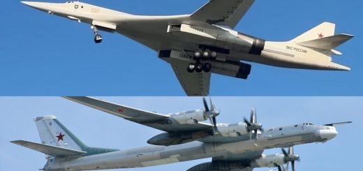 Pengebom strategis Tu-160 dan Tu-95MS Rusia