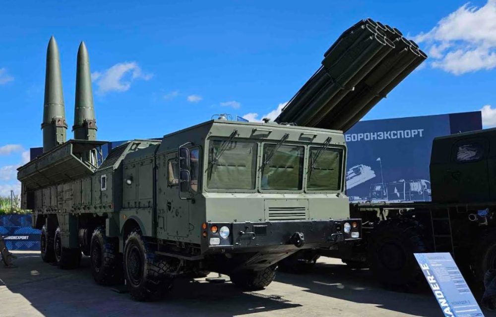 Rusia pamerkan rudal balistik Iskander-E di ADEX 2026 di Azerbaijan