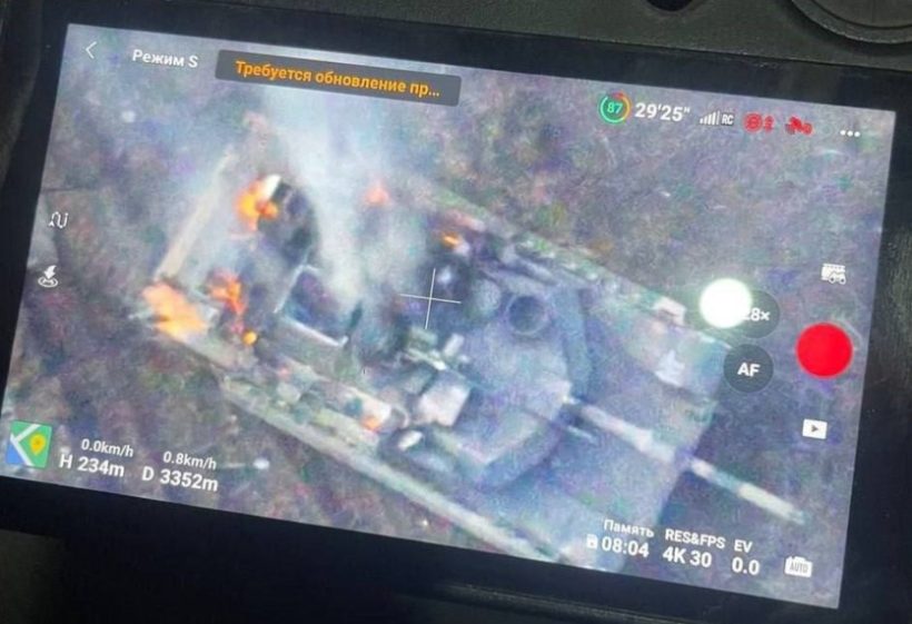 Tank M1 Abrams Ukraina hancur oleh drone Rusia