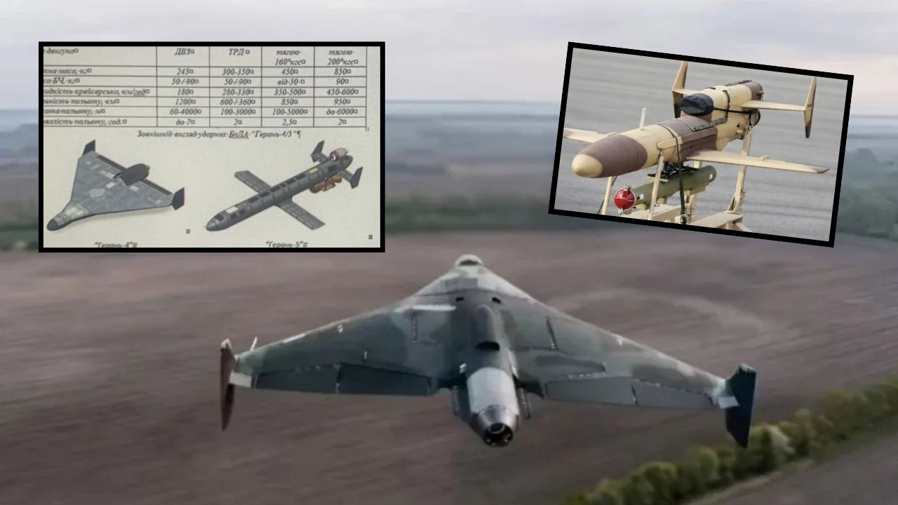 Drone jet Geran-4 dan Geran-5 Rusia