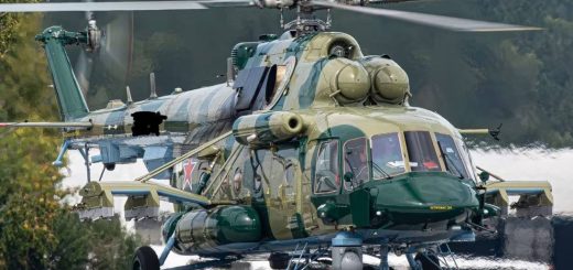 Gantungan rak senjata baru heli Mi-8AMTSh-VN