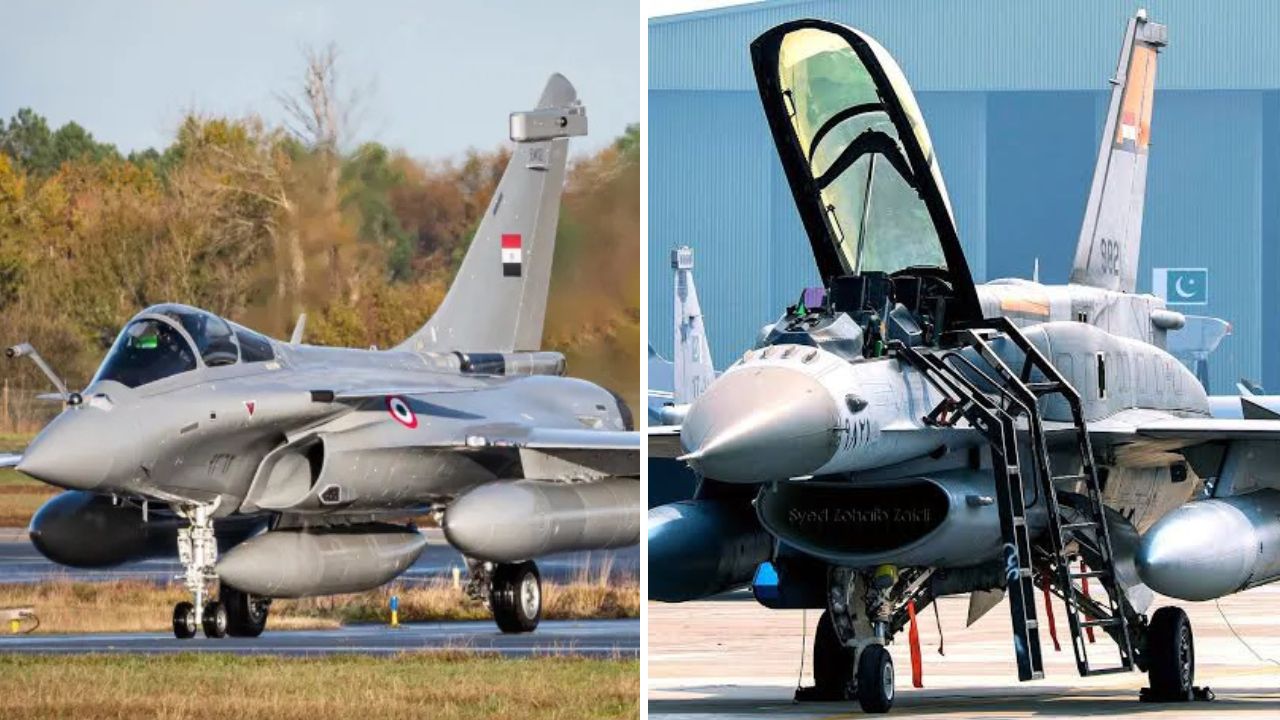 Jet tempur Rafale dan F-16 Mesir