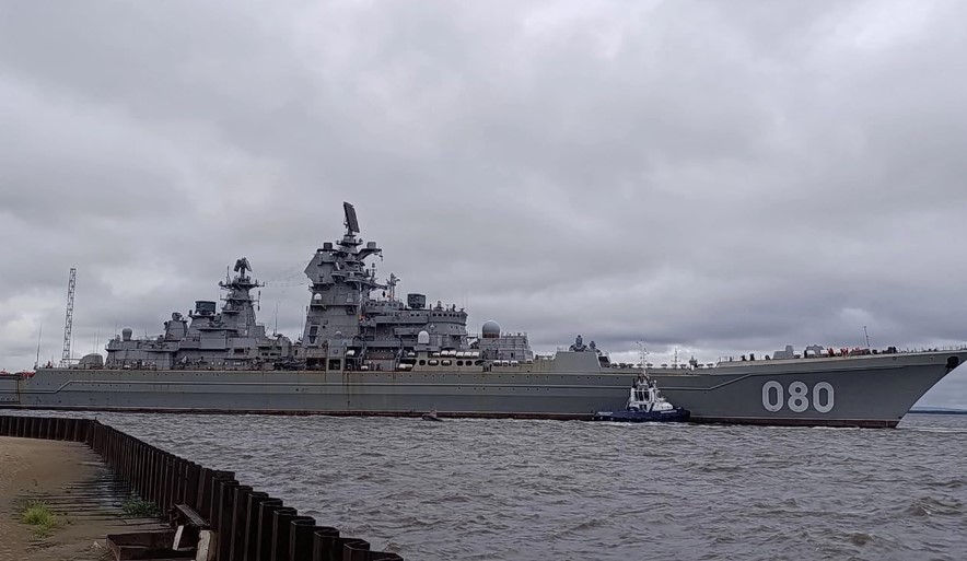 Kapal penjelajah rudal Admiral Nakhimov Rusia