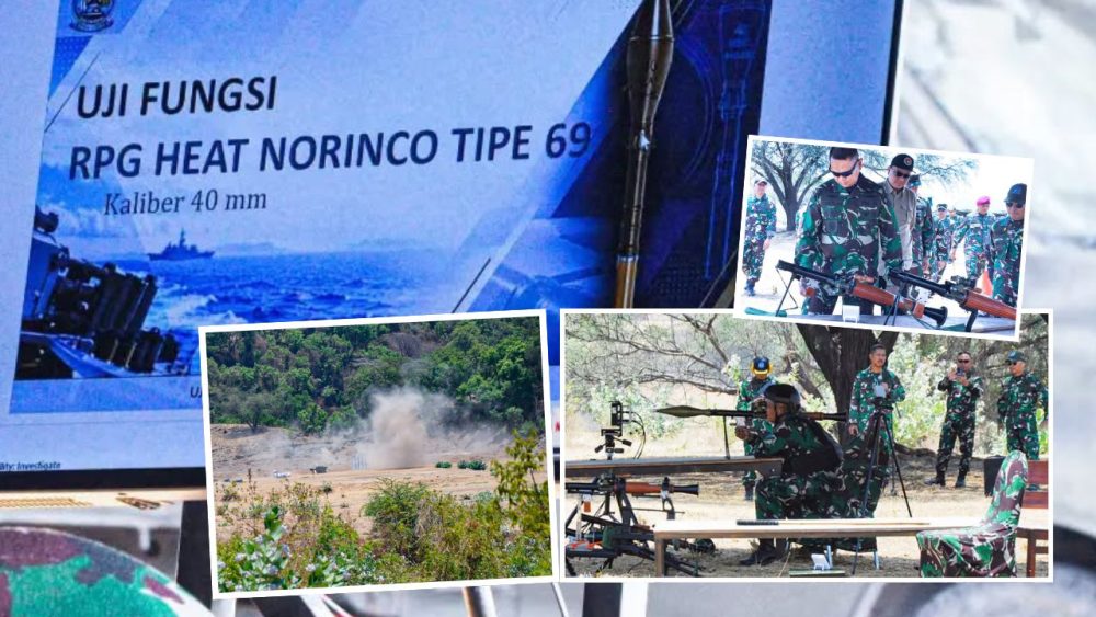 Korps Marinir menguji balistik munisi HEAT 40 mm NORINCO