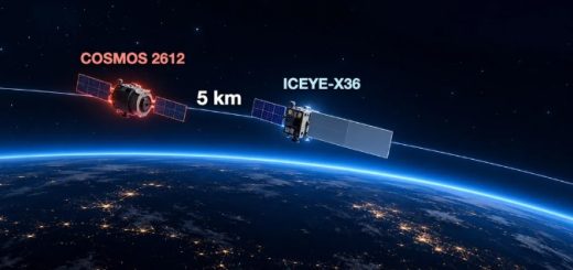 Satelit Cosmos 2612 memepet satelit ICEYE-X36 _