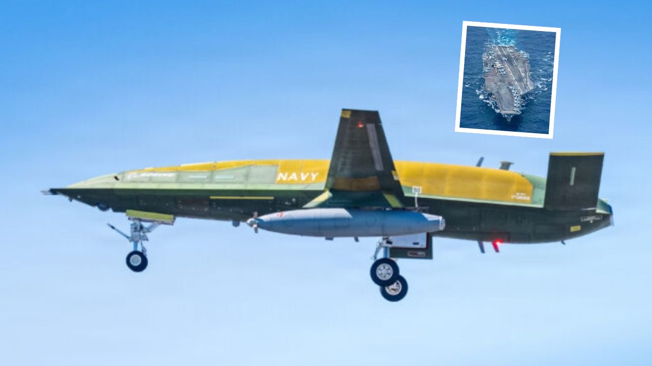 USS Ronald Reagan kendalikan drone MQ-25 dari jarak 3.300 km.